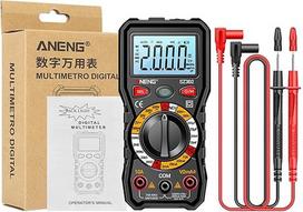 SZ302 Profesionalus skaitmeninis multimetras AC/DC Votage Tester NCV Detektor Widerstandstester Ohm Amperemeter Kapazität TestMeter (juodas multimetras)