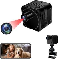 TANGMI maža kamera, 4K ir 160° plataus kampo mini "WiFi" kamera, integruota baterija, mini "WiFi" kamera ir ne "WiFi" režimas su naktinio matymo ir judesio aptikimo funkcija