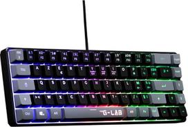 Tastiera Da Gioco - THE G-LAB - KeyZ-HydrO-Bkg/fr - Membrana 60% 2 Colori Tasti Neri + Grigi