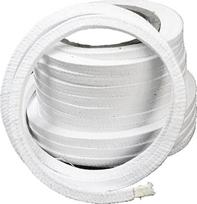 Teflono-PTFE-Dichtungsstreifen PTFE-Stopfbuchse Verpackungsseil ölfrei korrosionsbeständig 4mm ~ 30mm (14mm * 14mm, ilgis 3M)
