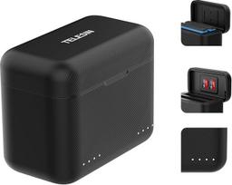 TELESIN "Insta360 X4" akumuliatoriaus įkroviklis su "Micro SD" kortelės lizdais ir C tipo USB kabeliu, 2 kanalų greitojo įkrovimo stotelė akumuliatoriams, greitas įkrovimas iki 100 % per 75 minutes, suderinama su PD3.0