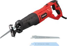 TEENO 850 W universalus pjūklas su šviesos diodu, pasukama rankena, 0-2800 SPM greitis, 2 pjūklo diskai: medienai ir metalui