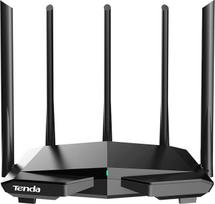 Tenda RX1 Pro Wi-Fi 6 WLAN maršrutizatorius (AX1500 Dual-Band 5GHz: 1201Mbps + 2.4GHz: 300Mbps), 5 x 6dBi antenos, 10/100Mbps LAN/WAN prievadas, WPA3, programėlė, prieigos taško režimas, MU-MIMO, užraktas nuo vaikų, IPv6, juodas