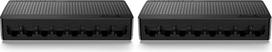 Tenda SG108 LAN komutatorius 8 prievadų Gigabit Netzwerk Switch (Plug-and-Play Ethernet komutatorius, laisvai valdomas, nevaldomas, stalinis / rankinis, juodos spalvos) LAN šakotuvas, LAN jungiklis (2 vnt. pakuotėje)