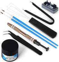 Tepimo rinkinys GPL 205G0 0,53oz/15g mechaninės klaviatūros tepalo, MX Kailh Gateron jungiklio jungiklio atidarytuvas, klaviatūros įrankiai su klavišų dangtelio ištraukikliu