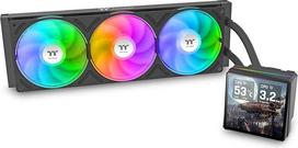 TH360 V3 Ultra ARGB "viskas viename" vandens aušinimas 3,95 colių TFT LCD ekranas Pasukama siurblio galvutė Vieno rėmo ventiliatorius Juodas