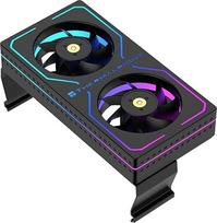 Thermalright MC-2 ARGB RAM aušintuvas, dviejų ventiliatorių aktyvusis atminties aušintuvas, 3200RPM PWM, 5V 3PIN ARGB, mažai triukšmo keliantis DDR/DDR2/DDR3/DDR4/DDR5 RAM aušintuvas (švarus)
