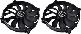 Thermaltake CL-F015-PL20BL-A PURE 20 ventiliatorius 800 aps/min 3 kontaktų juodas (2 vnt.)
