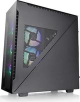Thermaltake Divider 500 TG ARGB ATX Mid Tower kompiuterio korpusas su 3 120 mm 5V ARGB priekiniais ventiliatoriais + 1 120 mm standartiniu galiniu ventiliatoriumi + 2 simetrinėmis trikampėmis plokštėmis CA-1T4-00M1WN-01