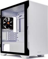 Thermaltake S100 Snow Edition Micro-ATX Mini-Tower kompiuterio korpusas su 120 mm galiniu ventiliatoriumi CA-1Q9-00S6WN-00 - Baltas