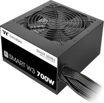 Thermaltake Smart W3 700W ATX ATX 3.1 80 Plus labai tylus 120 mm FDB ventiliatorius 2 x CPU 4+4 Pin Single Rail + 12 V DC dizainas Apsaugos grandinės OCP OVP UVP OPP SCP OTP