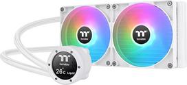 Thermaltake TH280 V2 Ultra ARGB Sync AIO vandens aušinimas 280 mm - 2,1" LCD 480x480, 2x CT140 ARGB White PWM, TT RGB Plus 2.0, Intel LGA1851/1700 ir AMD AM5/AM4, baltos spalvos