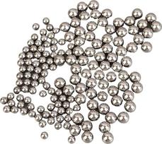 Tikslūs nerūdijančio plieno rutuliukai, 1 pakuotė po 75-80 vienetų, laisvi anglinio plieno rutuliniai guoliai dviračiams, skersmuo 4/5/6 mm, skirti pramoniniams priedams, dviračių ratams (1 pakuotė 6 mm)