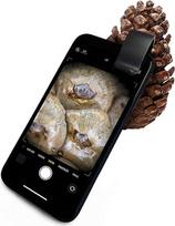 TimeTEX - Mikroskopas mobiliajam telefonui "Super" | Mikroskopas išmaniajam telefonui su 200 kartų padidinimu | Idealiai tinka mokymui, ekskursijoms ar namuose | Pridedamas įkrovimo laidas | Apie 6,5 x 3,5 x 2,8 cm