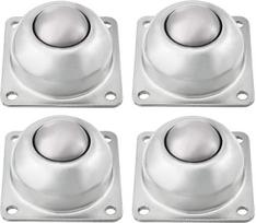TMP1105 4 vnt CY-38A 1-1/2 colio anglinio plieno kvadratinio flanšo ritininio guolio skersmuo 6,5 mm / 0,26 colio vieneto konvejerio ritininiai ratukai