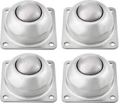 TMP1105 4 vnt CY-38A 1-1/2 colio anglinio plieno kvadratinio flanšo ritininio guolio skersmuo 6,5 mm / 0,26 colio vieneto konvejerio ritininiai ratukai
