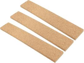 Tofficu Pack of 3 Self-Adhesive Cork Strips Photo Wall Strips Cork Strips for Wall Decoration Cork Strips for Bar Decoration Cork Strips Memo Board Strips