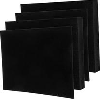TOPBATHY Pack of 4 Hand Tearable Black Foam Cut Pad Insert for Packaging Tool Box Camera Bag Universal Protective and Can be Cut to Size
