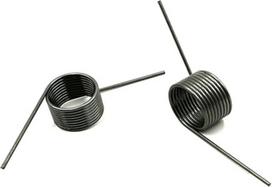 Torsioninė spyruoklė, 10 V formos spyruoklių pakuotė, 0,4 vielos skersmens sukimo spyruoklė, maža sukimo spyruoklė, spyruoklė į plauką, 9 ratukai 90 laipsnių kampu, 5 x 0,4 mm (spalva: 6 ratukai 180 laipsnių kampu, dydis: 5,5 x 0,4 mm)