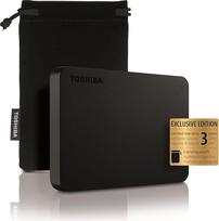 TOSHIBA "Canvio Basics Exclusive" 2,5 colių 1 TB USB 3.2 Gen-1 (HDTB510MK3AA) nešiojamasis išorinis kietasis diskas (su apsauginiu dėklu)