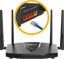 TOTOLINK X5000R Maršrutizatorius WiFi 6 AX1800, "OpenWrt" WLAN maršrutizatorius 6 dviejų dažnių 1201Mbps 5 GHz, 574Mbps 2,4 GHz, 1800Mb/s, 4X GIGABIT LAN prievadas 1000Mb/s, "WiFi" maršrutizatorius MU-MIMO IPTV OFDMA Wifi PA3 4 darbo režimai