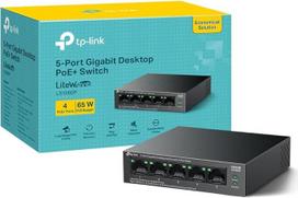 TP-Link - 5 prievadų tinklo komutatorius 10/100/1000Mbp, IEEE 802.3X srauto valdymas, palaiko QoS 802.1p/DSCP funkciją, plieninis korpusas, montuojamas ant sienos arba kompiuterio, prijungiamas prie kištukinio lizdo