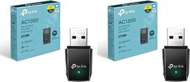 TP-Link Archer T3U AC1300 USB WLAN kištukinis adapteris (iki 867Mb/s 5 GHz ir 400Mb/s 2,4 GHz, USB 3.0, MU MIMO, suderinamas su "Windows 11/10/8.1/8/7/XP", "Mac OS 10.15" ir ankstesnėmis versijomis)