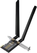 TP-Link Archer TBE400E BE6500 4K-QAM Wi-Fi 7 Bluetooth 5.4 PCIe adapteris, trijų juostų greitis iki 2882Mb/s, OFDMA ir MU-MIMO, žemo profilio montavimas, patobulintas saugumas, platesnis