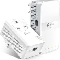 TP-Link AV1000 Gigabit Passthrough Powerline ac Wi-Fi komplektas, dviejų dažnių juostų greitis iki 1200Mbps, Wi-Fi išplėtimo/stiprinimo funkcija, papildomas maitinimo lizdas, nereikia konfigūracijos (TL-WPA7617 KIT)
