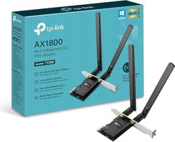 TP-Link AX1800 "Wi-Fi" 6 dvigubų antenų didelio stiprumo "Bluetooth 5.2" PCIe adapteris, dviejų juostų, žemo profilio, MU-MIMO, mažo vėlavimo žaidimai, palaiko "Windows 10/11", aukšto saugumo WPA3 (Archer)