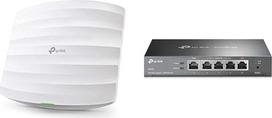 TP-Link EAP225 AC1350 WLAN prieigos taškas + TL-R605