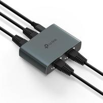 TP-Link EH310 LAN skirstytuvas nuo 1 iki 3 (Gigabit Ethernet skirstytuvas), USB maitinimo kabelis ir "Cat 5e" tinklo kabelis, aliuminio korpusas, "Plug & Play", LAN jungiklis su 3 prievadais, suderinamas su maršrutizatoriumi, komutatoriumi ir kompiuteriu