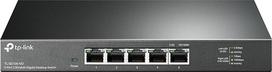 TP-Link TL-SG105-M2 5× 2,5 gigabito prievadų eterneto LAN komutatorius (įjunk ir paleisk, metalinis korpusas, QoS, IGMP Snooping, idealiai tinka 2,5G NAS, serveriui, žaidimų kompiuteriui, "WiFi 6 AP", 4K vaizdo įrašams), juodas