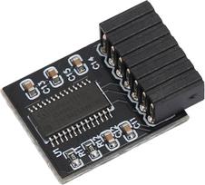 TPM 2.0 modulis, 14Pin SPI Cut Telle TPM saugumo modulis, skirtas ASUS, skirtas "Win 10", "Win 11" pagrindinėms plokštėms
