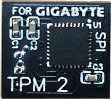 TPM 2.0 SPI 12 kontaktų 12 kontaktų 12 kontaktų 12 kontaktų apsaugos modulis "Gigabyte GC-TPM20" platformos priedų apsaugos modulis