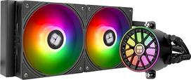 TR -AQUA ELITE 240 V6 ARGB Black AIO CPU ventiliatorius, ARGB PWM, 2000 aps/min, skirtas Intel LGA1150/1151/1155/1156/1200/2011/1700/1851, AMD AM4/AM5, 240 mm korpuso AIO radiatorius