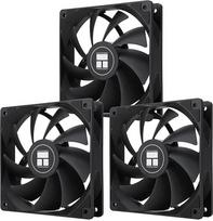 TR-Thermalright TL-C12C X3 120 mm 4 kontaktų PWM ventiliatorius Tylus aušinimas 1550 aps/min greičiu Mažas triukšmas 25,6 dBA, skirtas kompiuterių aušinimo sistemoms, juodas