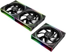 TR-Thermalright TL-M12Q X3 120mm CPU PWM ventiliatorius Belaidis sujungimas 2000RPM Tylus aušinimas Juodas CPU aušinimo ventiliatorius 3 pakuotės Begalinis veidrodžio šviesos efektas ARGB Galima naudoti su korpusu / CPU aušintuvu