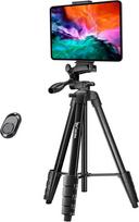 Trikojis, "Lusweimi" 166 cm fotoaparato trikojis "iPad Pro" ir "iPhone", suderinamas su planšetiniu kompiuteriu (kraštovaizdis)/"iPad Pro" 13 colių / interneto kamera / vaizdo kamera, "iPad Pro" trikojis su nuotolinio valdymo pulteliu ir krepšiu, skirtas