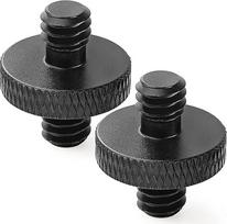 Trikojo varžto adapteris 6,35 mm vyriškojo ir 6,35 mm vyriškojo sriegio dvipusis standartinio tvirtinimo sriegio keitiklis fotoaparato narveliui "Avatar", 2 vnt.