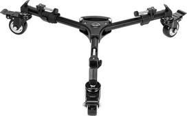 Trikojo vežimėlis "Cayer TD03 Heavy Duty Tripod Cart" su 3 colių guminiais ratukais ir krepšiu daugumai trikojų, lengvų stovų, apkrova iki 66 svarų, skirtas fotografijai