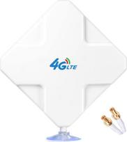 TS9 4G LTE antena, 35 dBi didelio našumo WiFi signalo stiprintuvas, 3G/4G stiprintuvo antena su dviguba TS9 vyriška jungtimi, skirta WLAN maršrutizatoriams, mobiliesiems karštiesiems taškams
