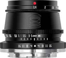 TT Artisan 35 mm F1.4 APS-C objekto jungtis Fuji X Mount juodas plačiakampis objektyvas su rankiniu fokusavimu TTAL3514FXB Fujifilm FX