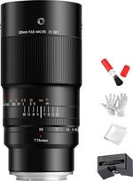 TTartisan 100 mm F2.8 Macro 2X Full Frame objektyvas su rankiniu fokusavimu, suderinamas su beveidrodžiais "Sony E-Mount" fotoaparatais a7 a7 a7II a7III a7R a7RII a7RIV a7S a7SII a7SII a7SIII a9 a5000 ir kt.