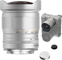 TTArtisan 11 mm F2.8 fotoaparato objektyvas "Fisheye", suderinamas su fotoaparatais su E laikikliu, pvz., A7 A7II A7R A7RII A7RII A7S A7SII A6500 A6300 A6000 A5100 A500 Silver