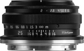TTArtisan 25 mm F2.0 APS-C rankinis fotoaparato objektyvas Nešiojamas ekonomiškas portreto formato žmogiškumo gatvės natiurmorto objektyvas, skirtas Nikon Z laikikliui