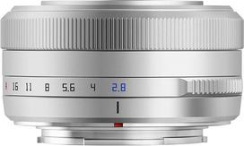 TTArtisan 27 mm F2.8 automatinis fokusavimas, suderinamas su "Fuji X" laikikliu, sidabrinis / sidabrinis su TTArtisan mini LED žibintuvėliu