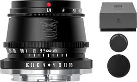 TTArtisan 35 mm F1.4 APS-C objektų jungtis "Sony E Mount" sidabrinis plačiakampis objektyvas su rankiniu fokusavimu