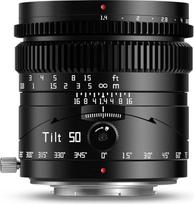 TTArtisan 50mm F1.4 pakreipiamas objektyvas su metaliniu korpusu, suderinamas su "Micro Four Thirds" M43 laikikliu (juodas)
