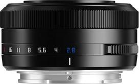 TTARTISAN AF 27mm F/2.8 APS-C automatinio fokusavimo objektyvas, skirtas beveidrodžiams fotoaparatams su E laikikliu (E, juodas)